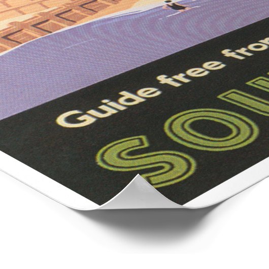 England Travel Print, Folkestone England Poster (Ecke)