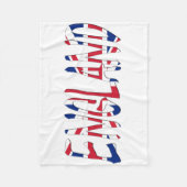 England überlagert sich auf der Flagge der Union Fleecedecke (Vorderseite)