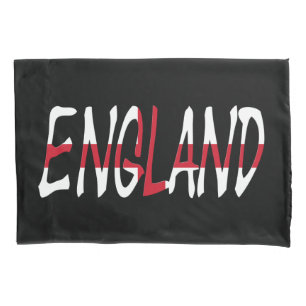 England überlagert sich auf englischer Flagge Kissenbezug