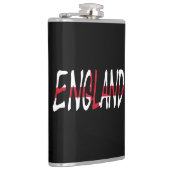 England überlagerte sich auf der englischen Flagge Flachmann (Rechts)