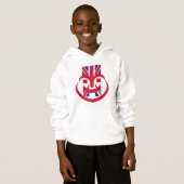 ENGLAND UK FACE HEART BY MASANSER HOODIE (Vorne ganz)