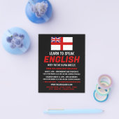 England UK Flag, English Language Course Advert Flyer (Einzeln)