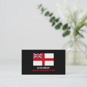 England UK Flag, English Language Tutor, Teacher Visitenkarte (Stehend Vorderseite)