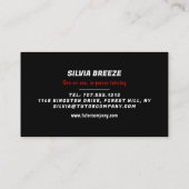 England UK Flag, English Language Tutor, Teacher Visitenkarte (Rückseite)