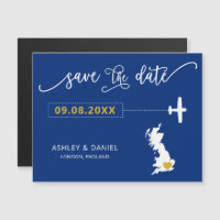 England UK Wedding Save the Date Card, Karte