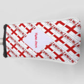 England und die englische Flagge geteerte Red Pers Golf Headcover (Vorderseite)