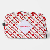 England und die englische Flagge geteerte Red Pers Waschbeutel (Vorderseite)