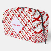 England und die englische Flagge geteerte Red Pers Waschbeutel (Rechte Ecke)