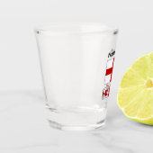 England und die englische Flagge mit Ihrem Namen S Schnapsglas (Links)