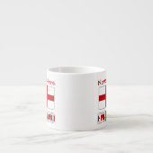 England und Englisch Flag Red Personalization Espressotasse (Vorderseite)