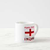 England und Englisch Flag Red Personalization Espressotasse (Vorderseite Rechts)