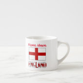 England und Englisch Flag Red Personalization Espressotasse (Rechts)