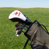 England und Englisch Flag Red Personalization Golf Headcover (In SItu)