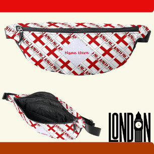 England und englische Flagge gekachelt rot Persona Bauchtasche