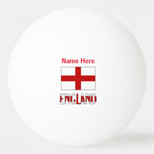 England und personalisierte englische Flagge Tischtennisball