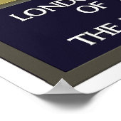 England und Schottland Reiseplakat Poster (Ecke)