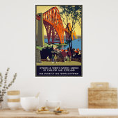 England und Schottland Reiseplakat Poster (Küche)