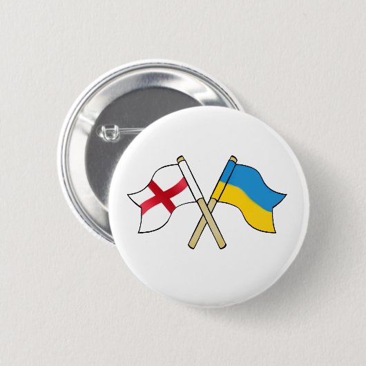 England und Ukraine vereint Button (Vorne & Hinten)