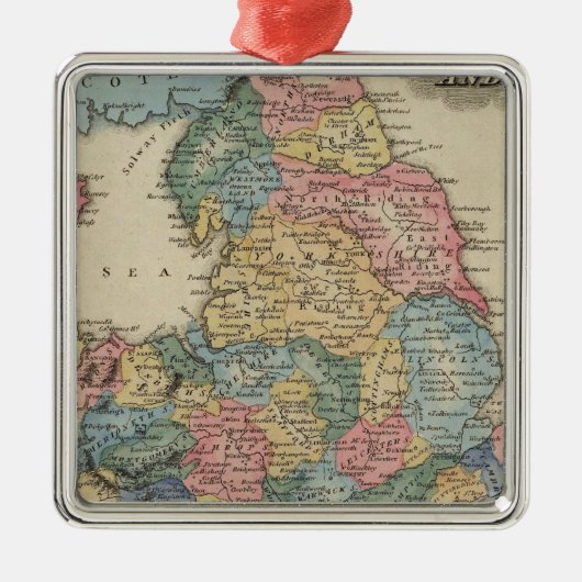 England und Wales 2 Silbernes Ornament (Vorne)
