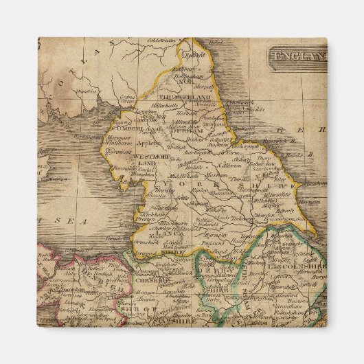 England und Wales 4 Magnet (Vorne)