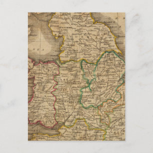 England und Wales 4 Postkarte