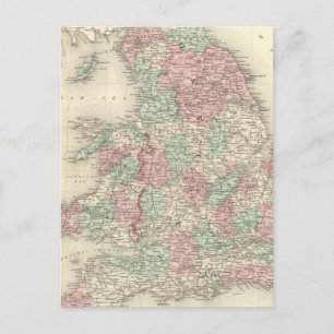 England und Wales 5 Postkarte