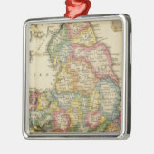 England und Wales Silbernes Ornament (Links)