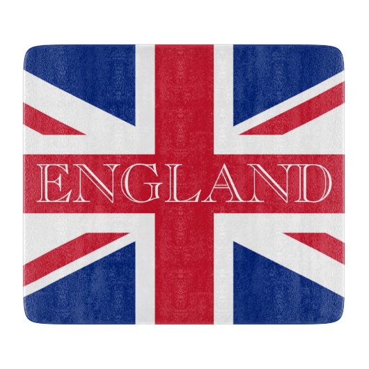 England: Union Jack Flag cbcc Schneidebrett (Vorderseite)