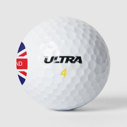 England Union Jack Flag Golfball (Logo)