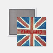 England Union Jack Flag Magnet (Vorderseite/Rückseite)