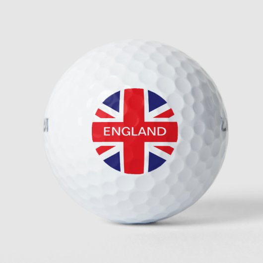 England Union Jack Flagge Golfball (Vorderseite)