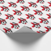 England Unterstützerfußball Geschenkpapier (Ecke)