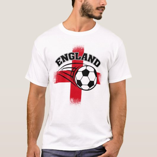 England Unterstützerfußball T-Shirt (Vorderseite)
