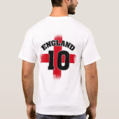 England Unterstützerfußball T-Shirt (Rückseite)