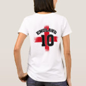 England Unterstützerfußball T-Shirt (Rückseite)