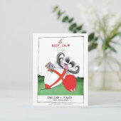 england v wales rugby balls from tony fernandes postkarte (Stehend Vorderseite)