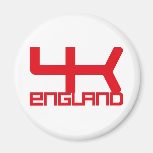 ENGLAND VER UK FLAG TEXT BY MASANSER PIXELAT MAGNET (Vorne)