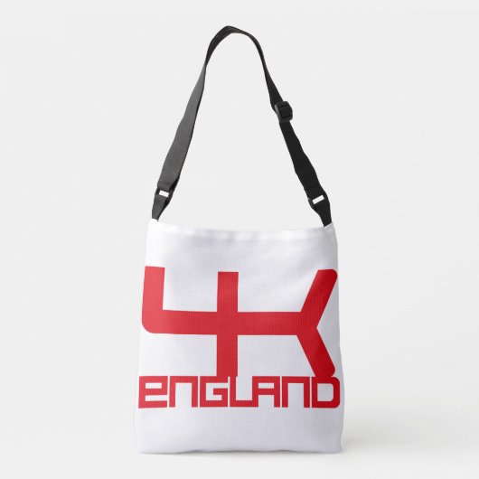 ENGLAND VER UK FLAG TEXT BY MASANSER PIXELAT TRAGETASCHEN MIT LANGEN TRÄGERN (Rückseite)