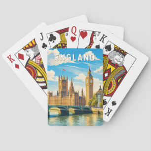 England Vereinigtes Königreich Illustration Reise Spielkarten