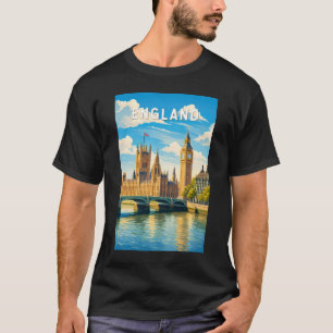 England Vereinigtes Königreich Illustration Reise T-Shirt