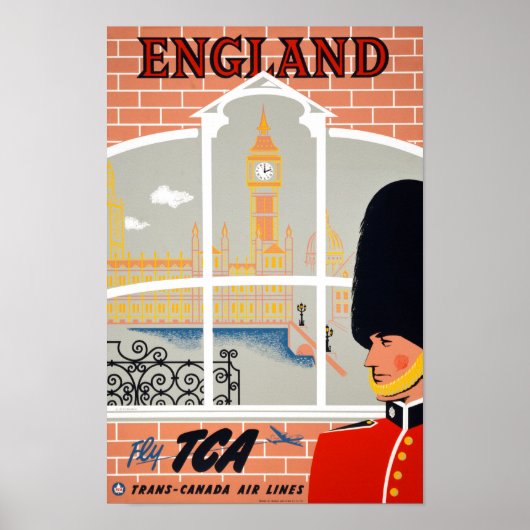 England Vintage Travel Poster wiederhergestellt (Vorne)