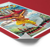 England Vintage Zirkusposter Restauriert Poster (Ecke)