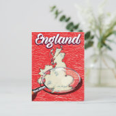 England Vintages Reiseplakat Postkarte (Stehend Vorderseite)
