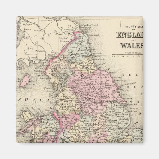 England, Wales 5 Magnet (Vorne)
