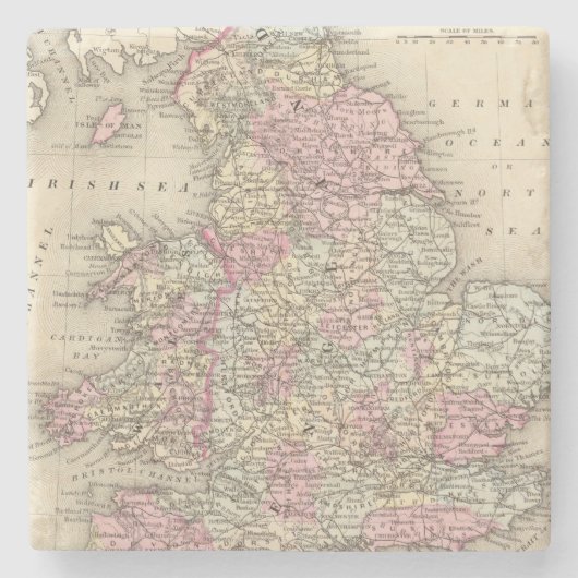 England, Wales 5 Steinuntersetzer (Vorderseite)