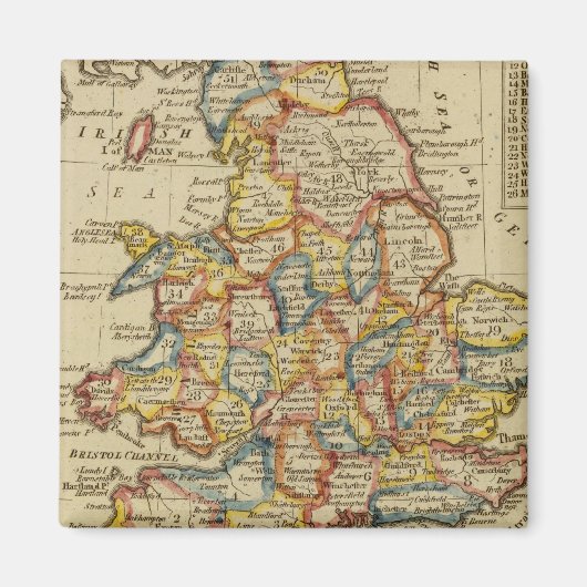 England, Wales 6 Magnet (Vorne)