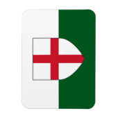 England & Wales Flaggenmagnet - Schild über Farben Magnet (Vertikal)