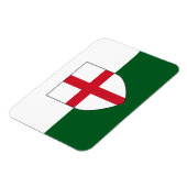 England & Wales Flaggenmagnet - Schild über Farben Magnet (Linke Seite)