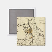 England, Wales Kontur Magnet (Vorderseite/Rückseite)