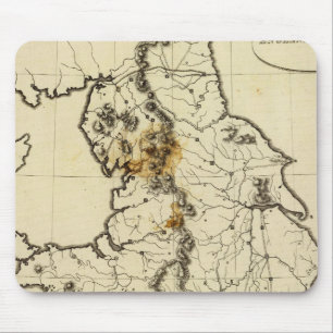 England, Wales Kontur Mousepad